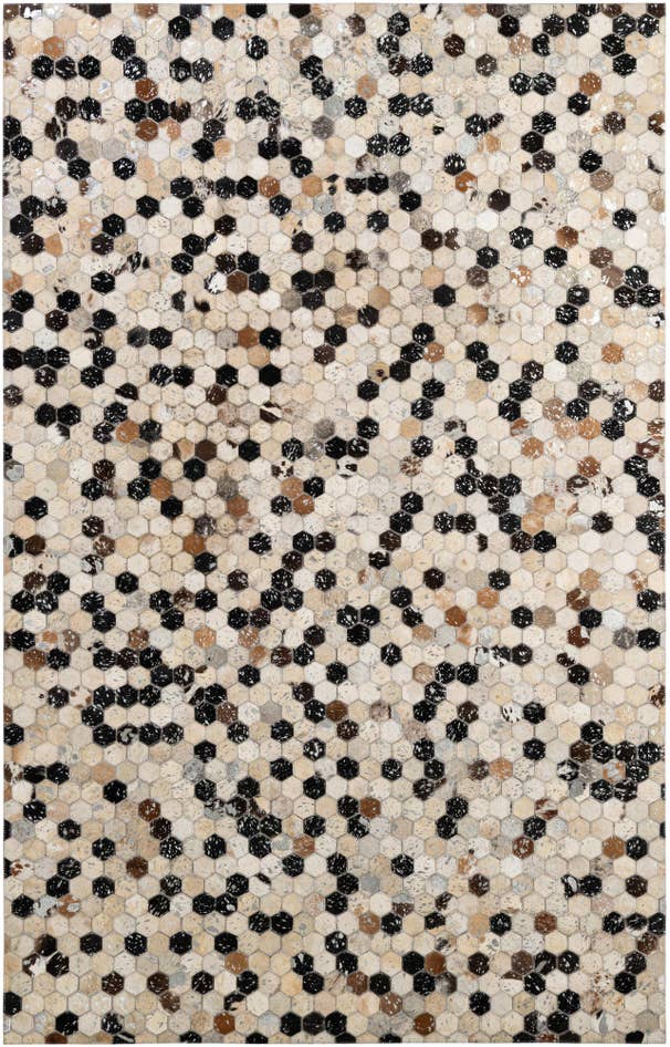 Detail image of 4' 11 x 7' 10 Cowhide - Patchwork Rug