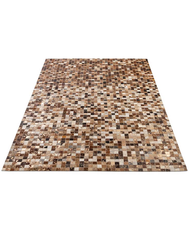 Detail image of 5' 1 x 7' 11 Cowhide - Patchwork Rug