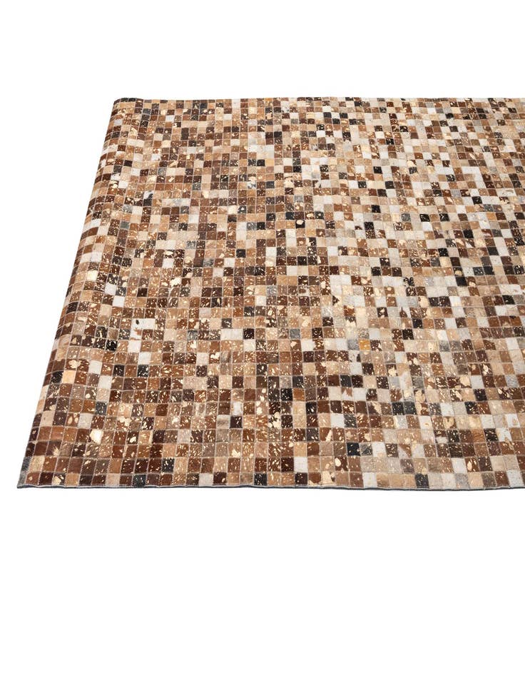 Detail image of 5' 1 x 7' 11 Cowhide - Patchwork Rug