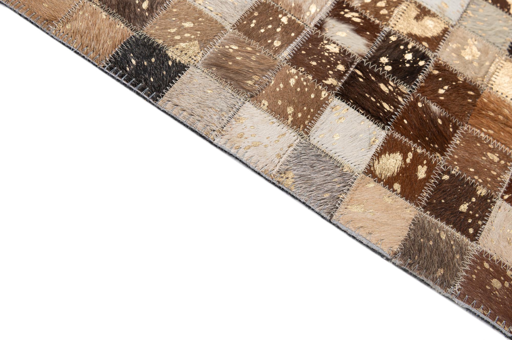 5' 1 x 7' 11 Cowhide - Patchwork Rug