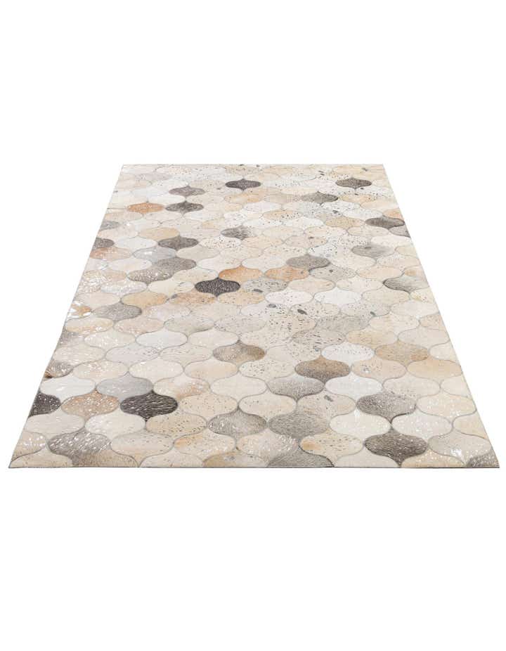 5' x 8' 3 Cowhide - Patchwork Rug