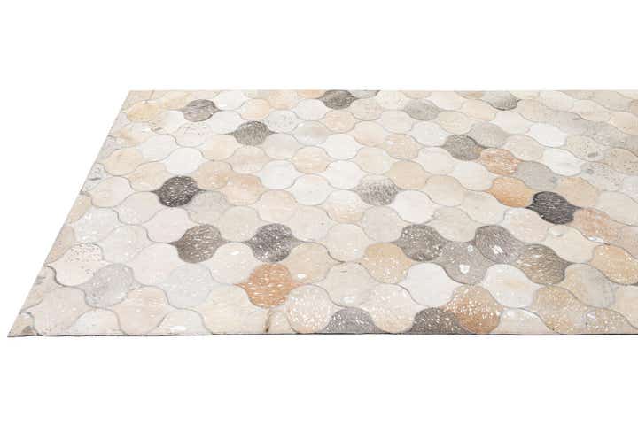 5' x 8' 3 Cowhide - Patchwork Rug