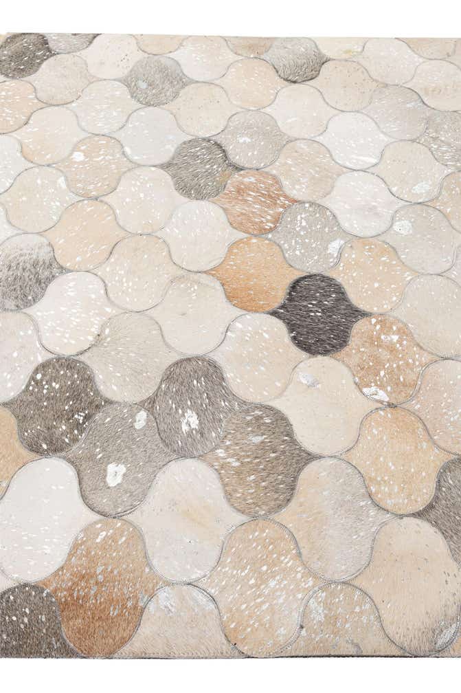 5' x 8' 3 Cowhide - Patchwork Rug