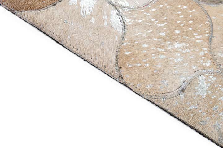 5' x 8' 3 Cowhide - Patchwork Rug