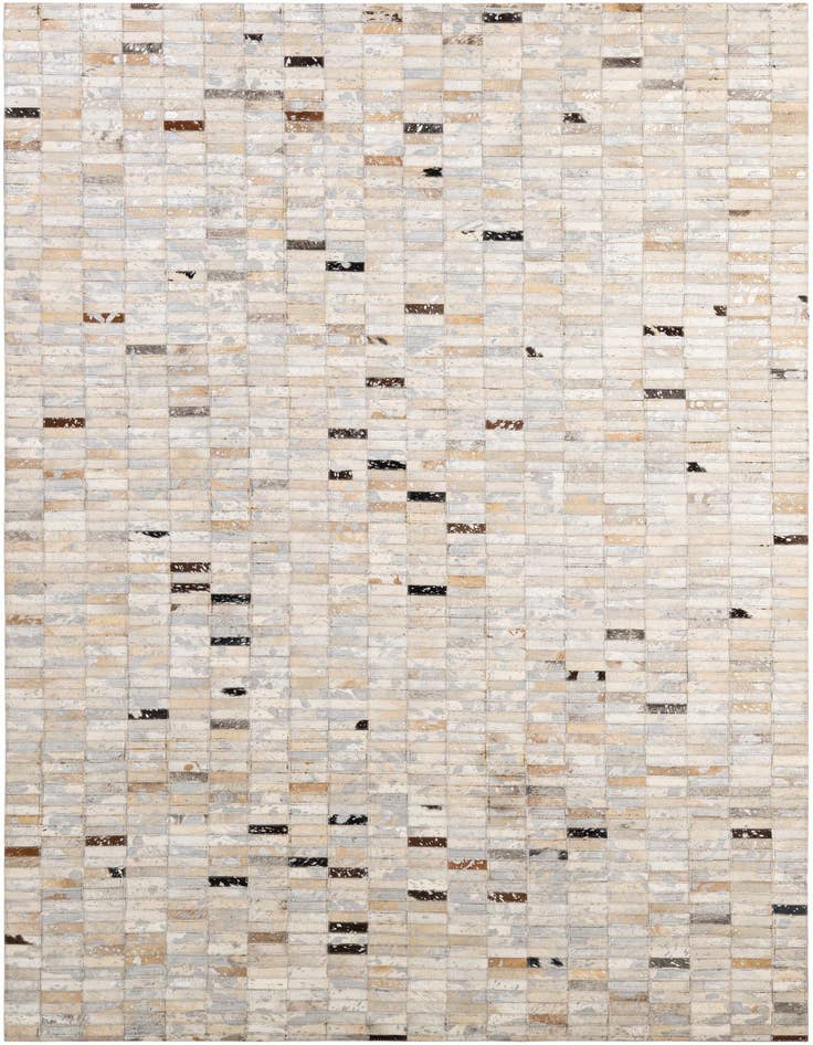 Detail image of 4' 11 x 7' 11 Cowhide - Patchwork Rug
