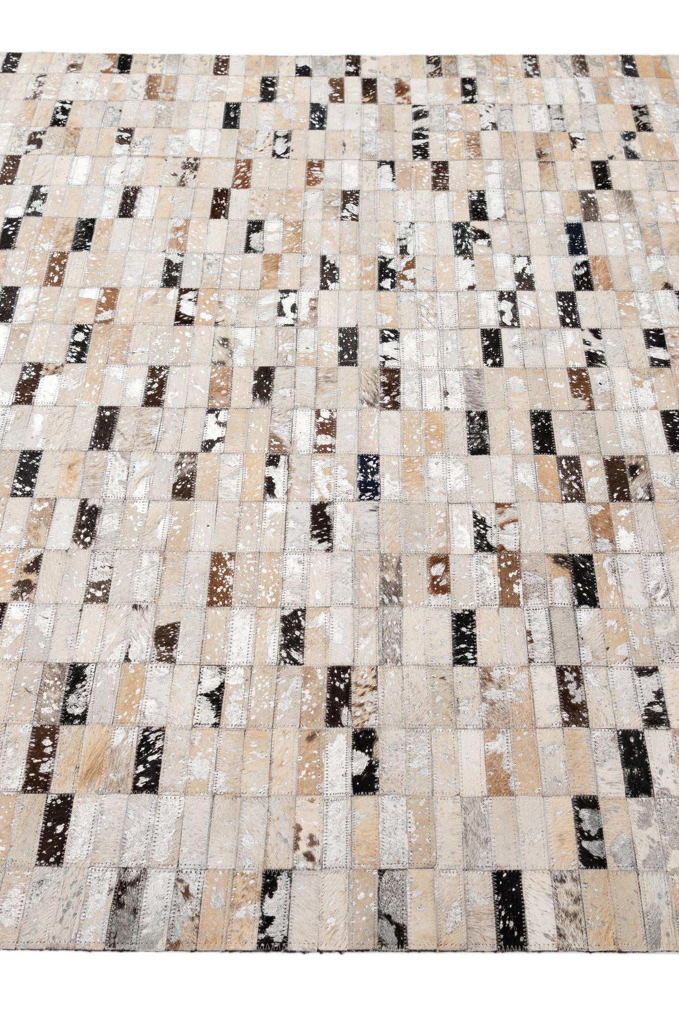 5' x 7' 11 Cowhide - Patchwork Rug