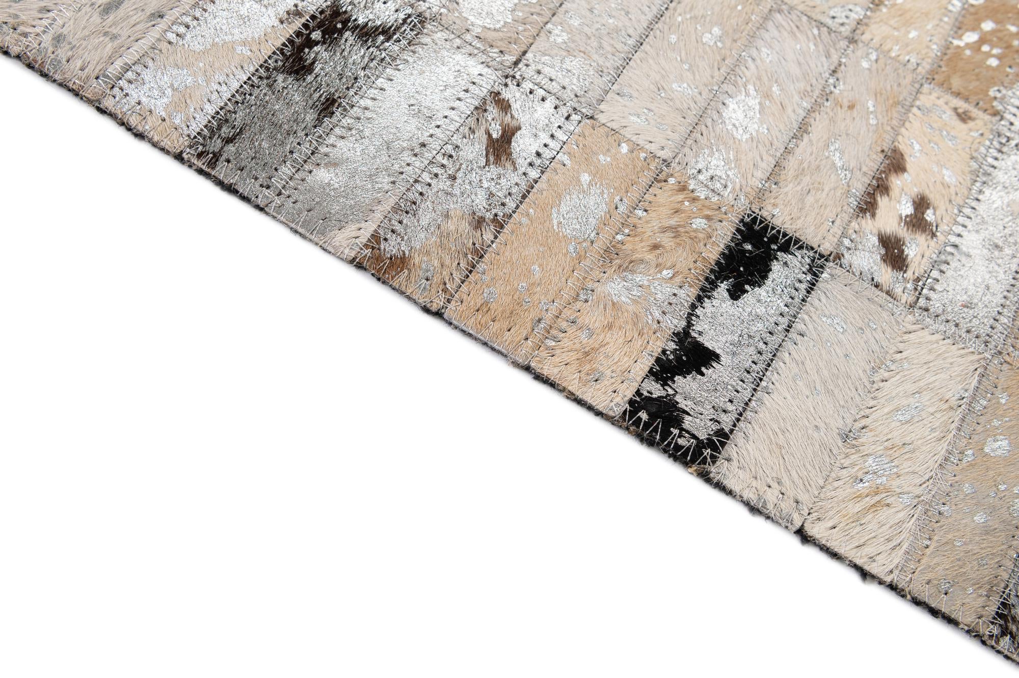 5' x 7' 11 Cowhide - Patchwork Rug