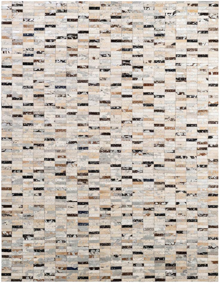 Detail image of 5' x 7' 11 Cowhide - Patchwork Rug