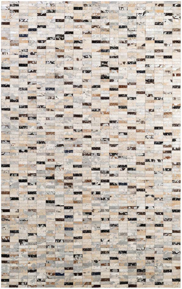 Detail image of 5' x 7' 11 Cowhide - Patchwork Rug