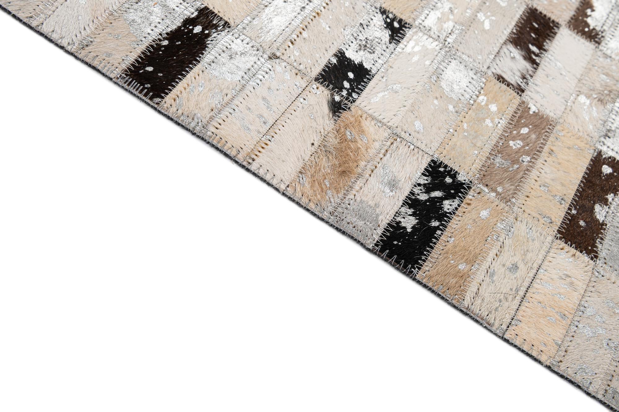 5' x 7' 11 Cowhide - Patchwork Rug