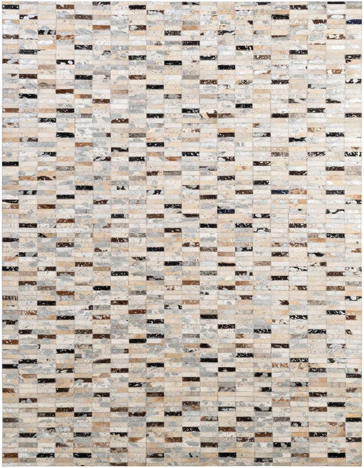 Detail image of 5' x 7' 11 Cowhide - Patchwork Rug