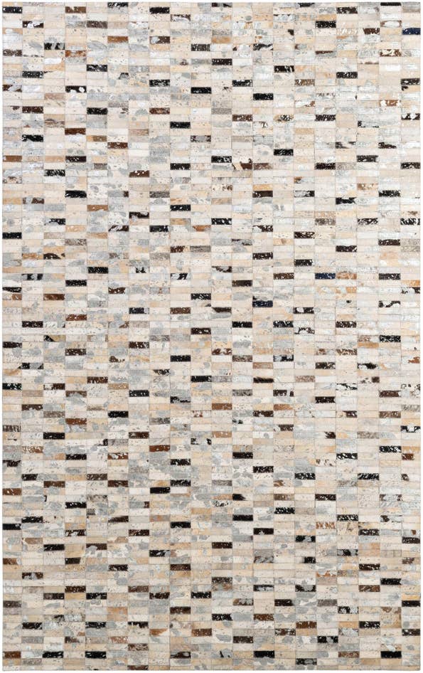 Detail image of 5' x 7' 11 Cowhide - Patchwork Rug
