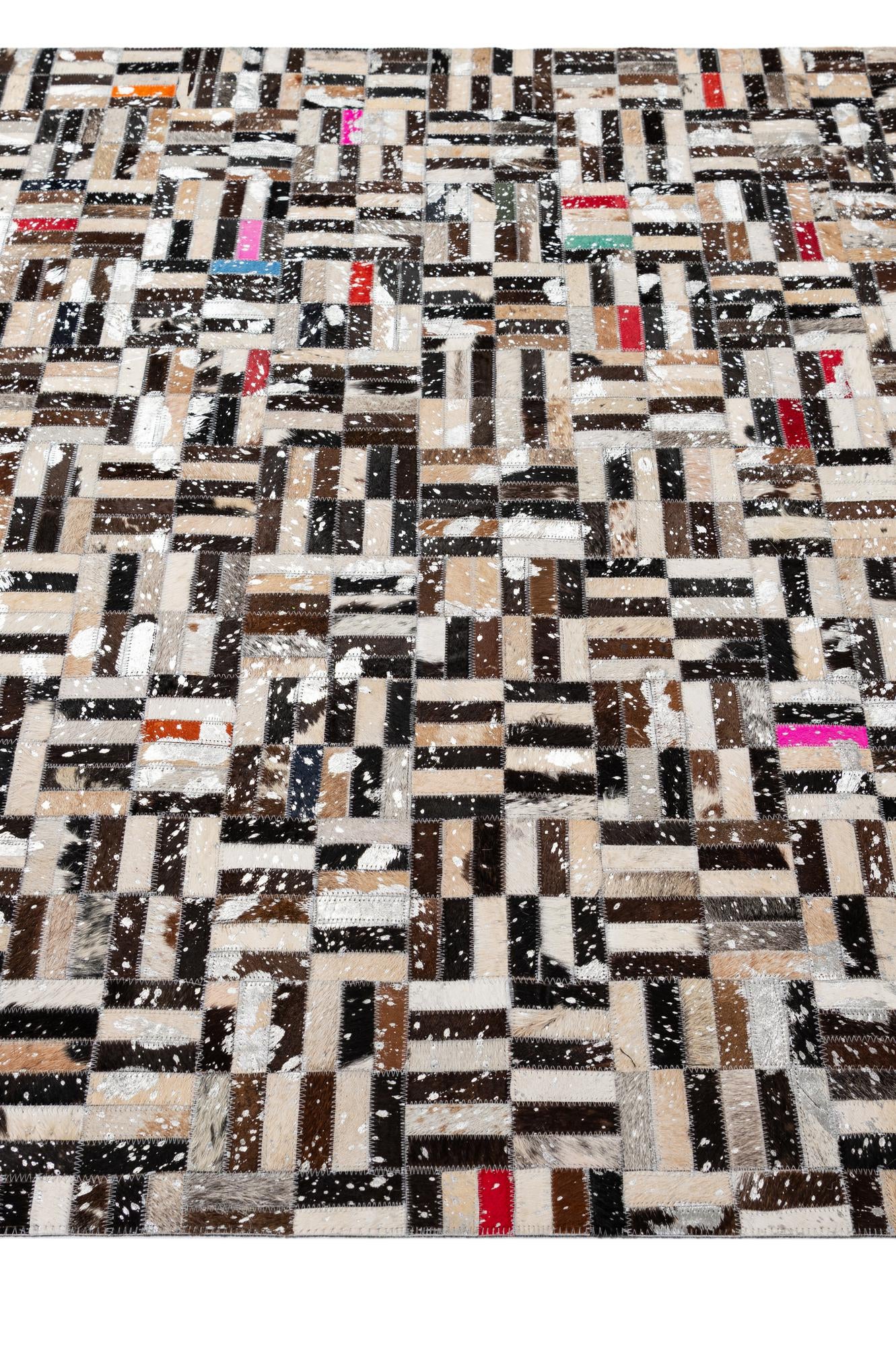 5' 2 x 8' Cowhide - Patchwork Rug