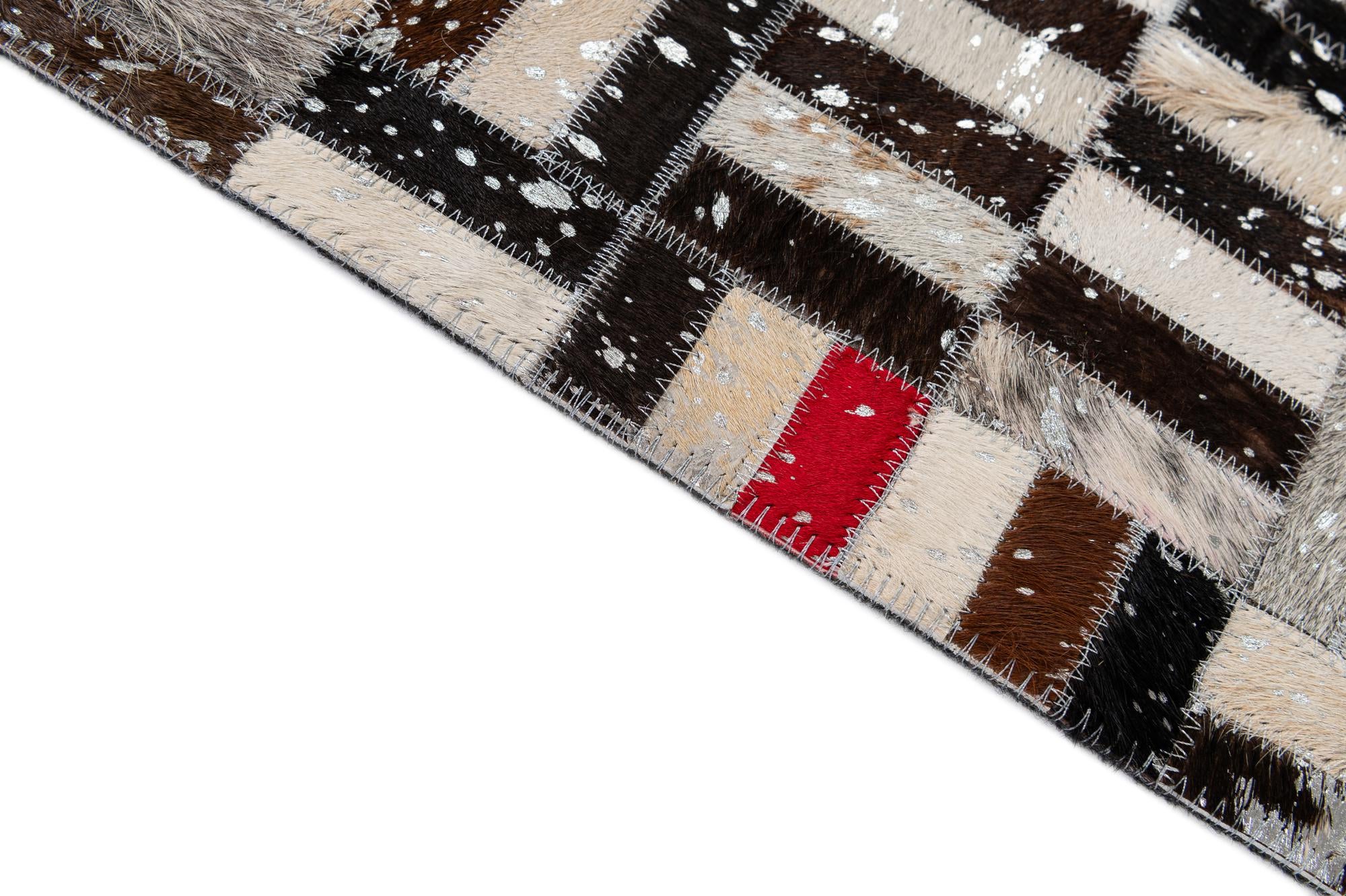 5' 2 x 8' Cowhide - Patchwork Rug