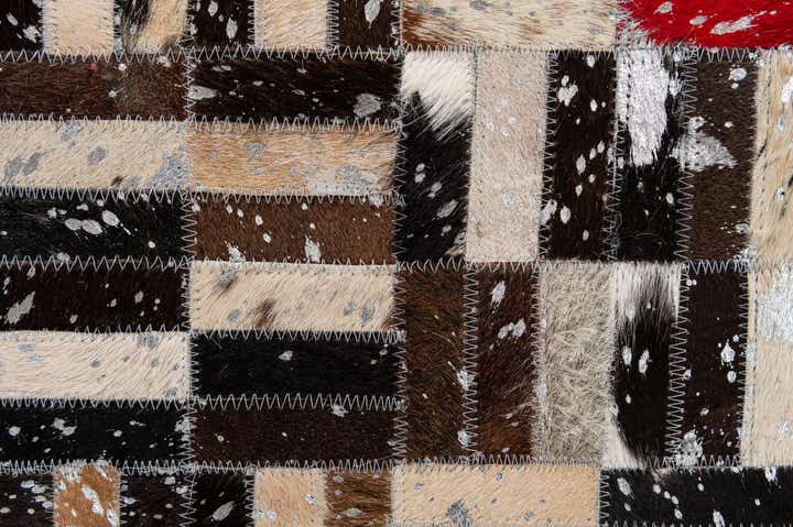 5' 2 x 8' Cowhide - Patchwork Rug