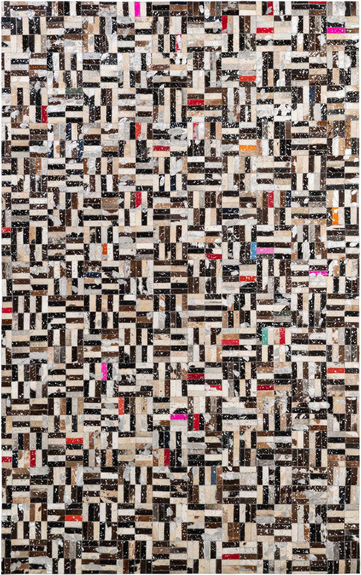5' 2 x 8' Cowhide - Patchwork Rug