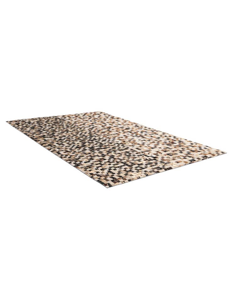 Detail image of 5' 1 x 8' Cowhide - Patchwork Rug