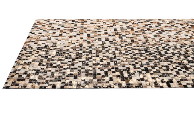 Detail image of 5' 1 x 8' Cowhide - Patchwork Rug