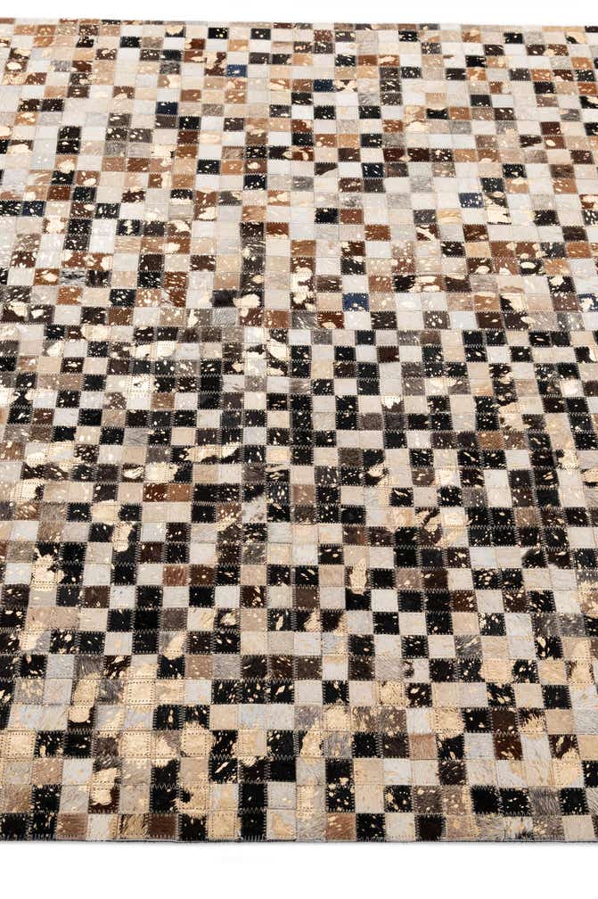 5' 1 x 8' Cowhide - Patchwork Rug