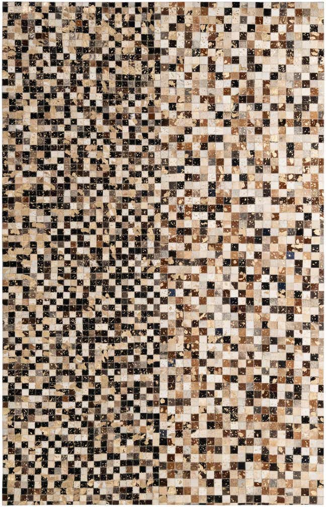 5' 1 x 8' Cowhide - Patchwork Rug