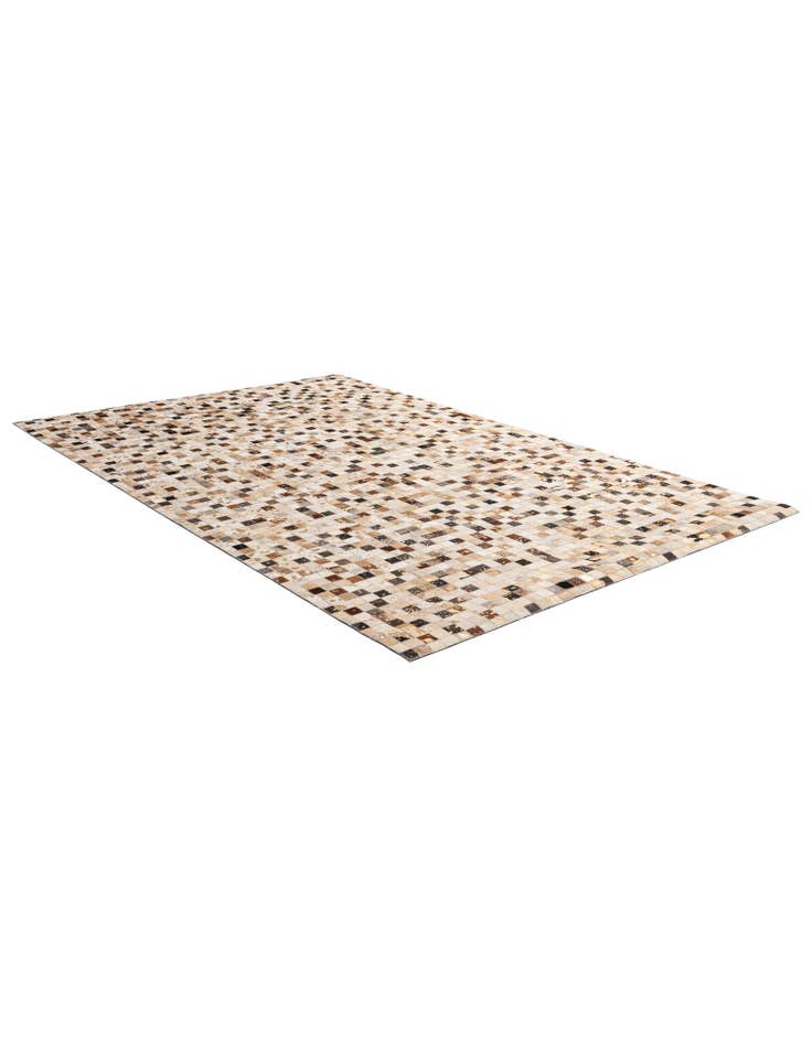 Detail image of 5' 1 x 8' 1 Cowhide - Patchwork Rug