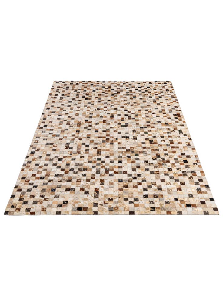 Detail image of 5' 1 x 8' 1 Cowhide - Patchwork Rug