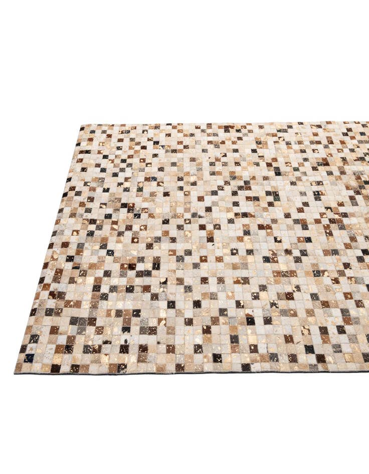 Detail image of 5' 1 x 8' 1 Cowhide - Patchwork Rug