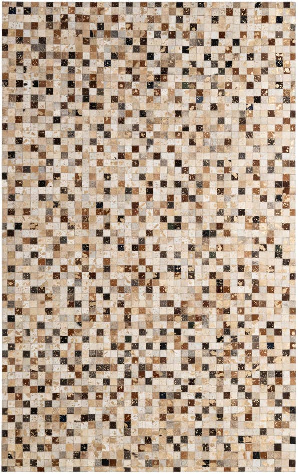Detail image of 5' 1 x 8' 1 Cowhide - Patchwork Rug