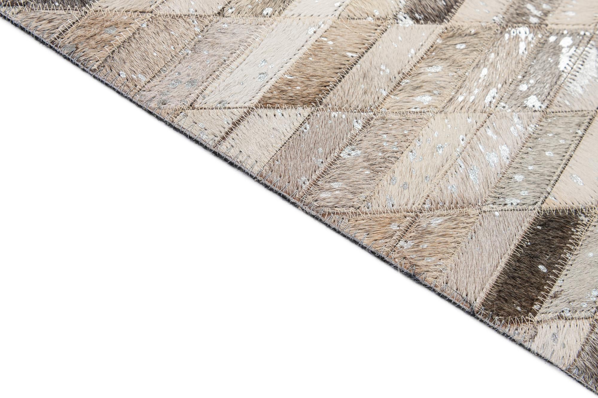 5' 1 x 7' 11 Cowhide - Patchwork Rug