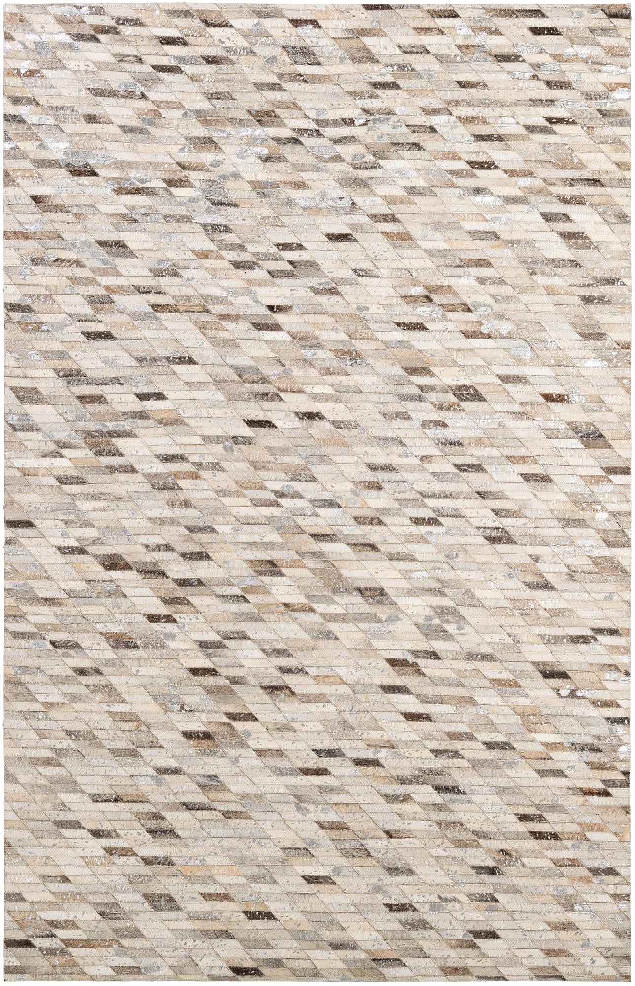 5' 1 x 7' 11 Cowhide - Patchwork Rug