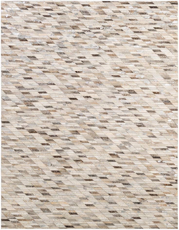 Detail image of 5' 1 x 7' 11 Cowhide - Patchwork Rug