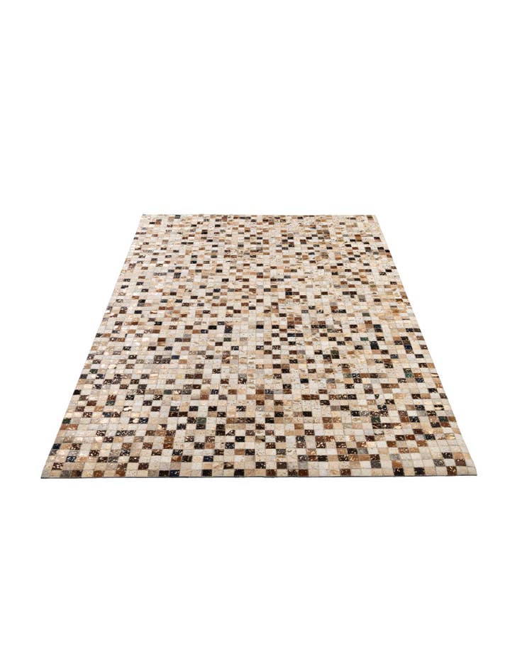 Detail image of 5' 2 x 8' 2 Cowhide - Patchwork Rug