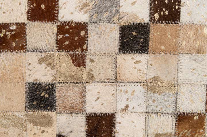 5' 2 x 8' 2 Cowhide - Patchwork Rug