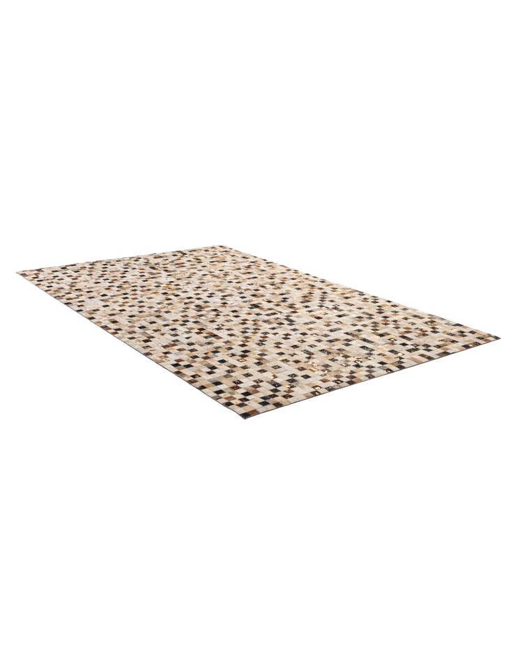 Detail image of 5' 2 x 8' 3 Cowhide - Patchwork Rug