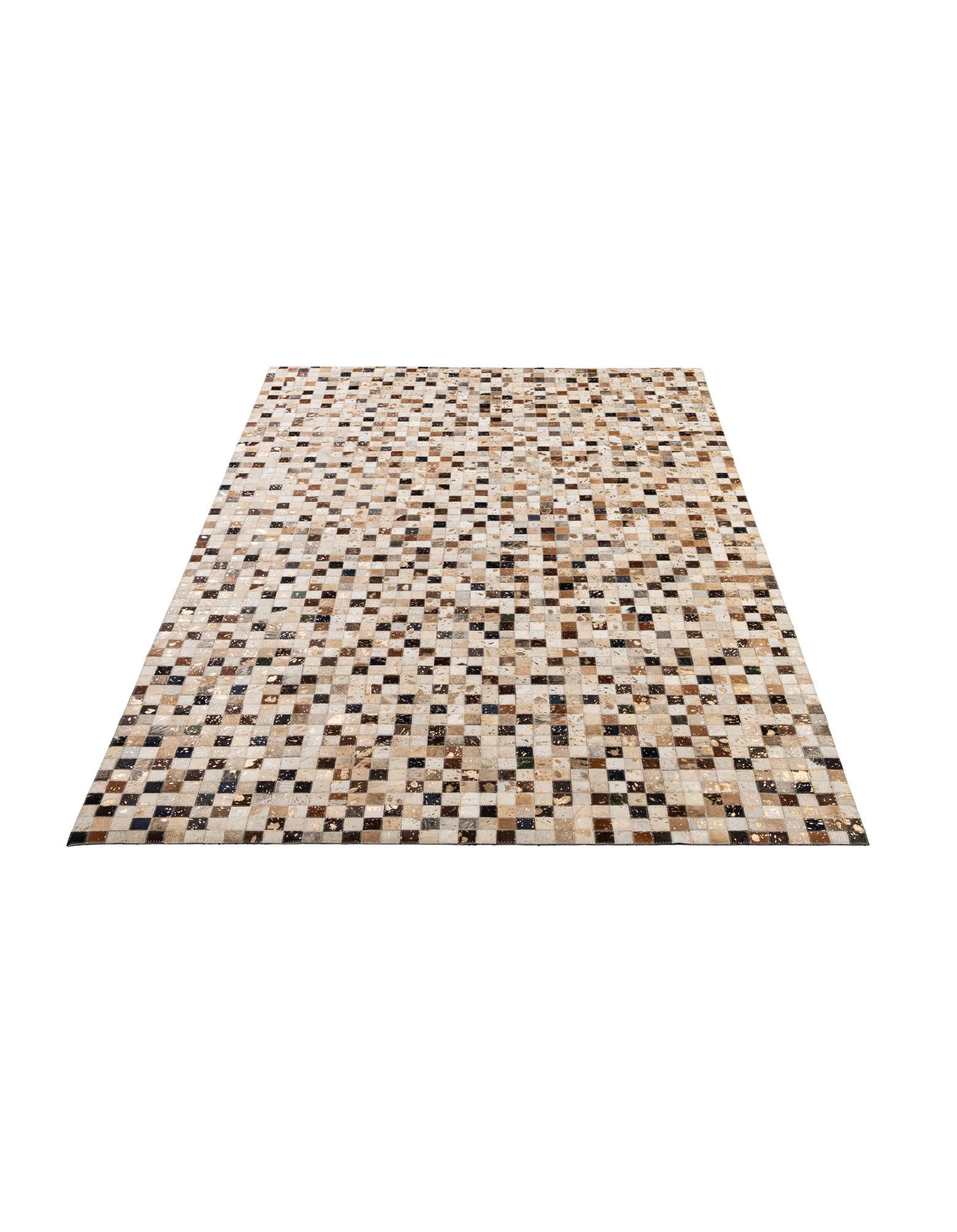 5' 2 x 8' 3 Cowhide - Patchwork Rug