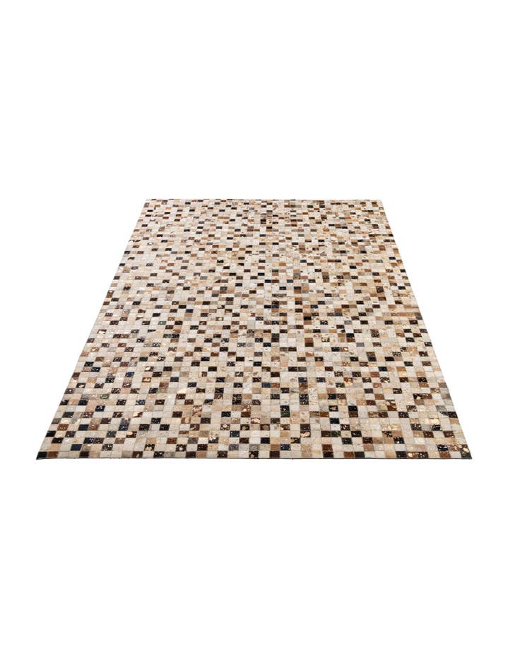 Detail image of 5' 2 x 8' 3 Cowhide - Patchwork Rug