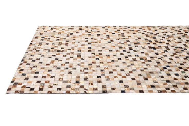 Detail image of 5' 2 x 8' 3 Cowhide - Patchwork Rug