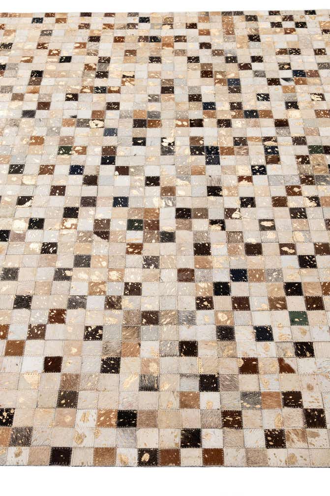 5' 2 x 8' 3 Cowhide - Patchwork Rug
