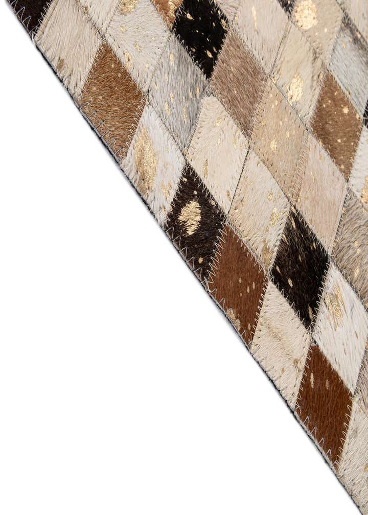 5' 2 x 8' 3 Cowhide - Patchwork Rug