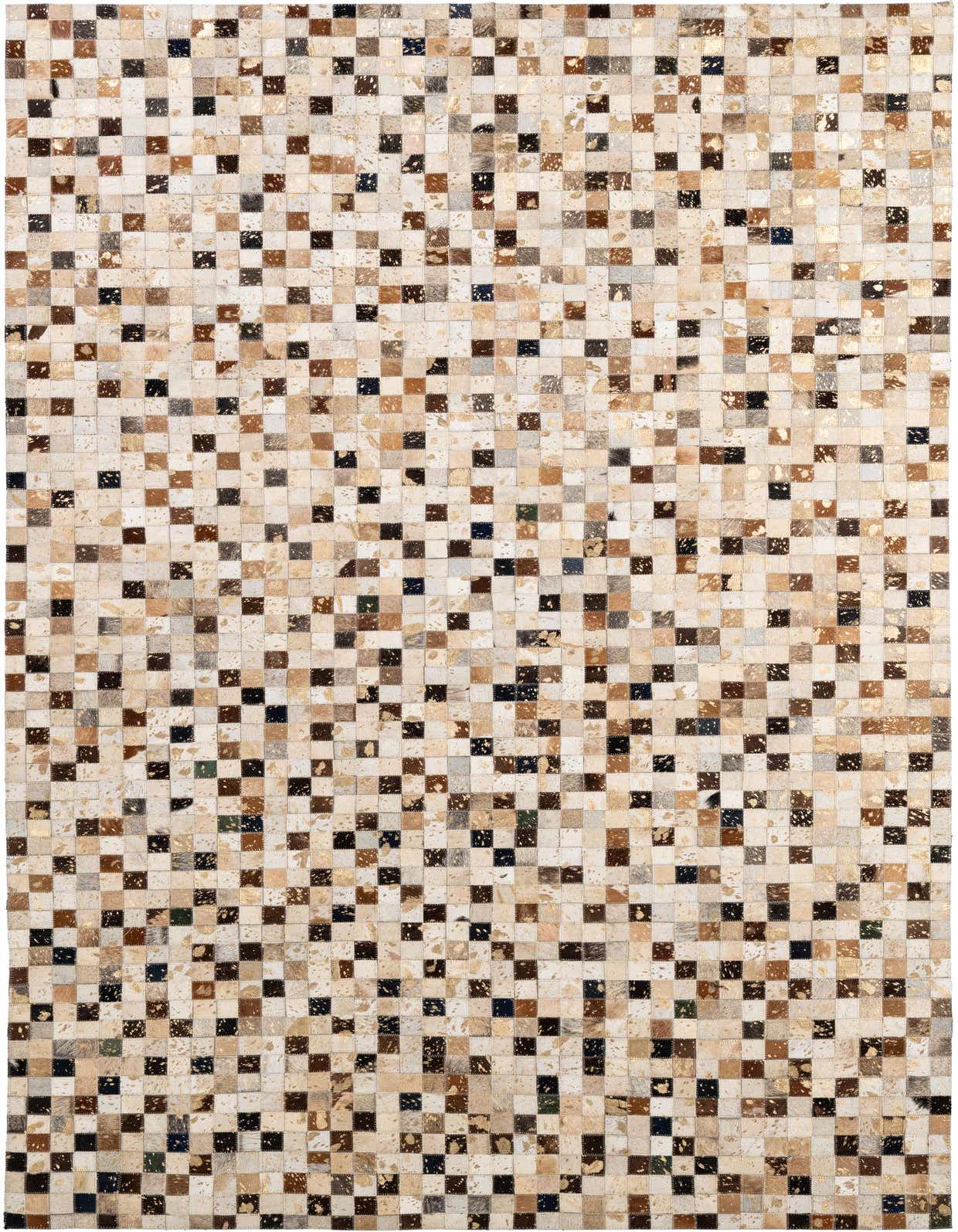 5' 2 x 8' 3 Cowhide - Patchwork Rug