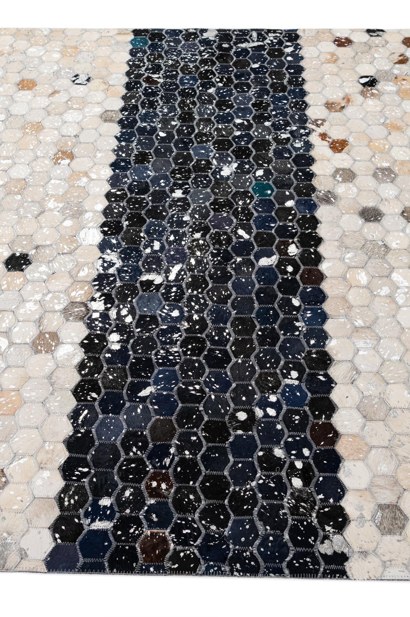 5' 1 x 7' 11 Cowhide - Patchwork Rug