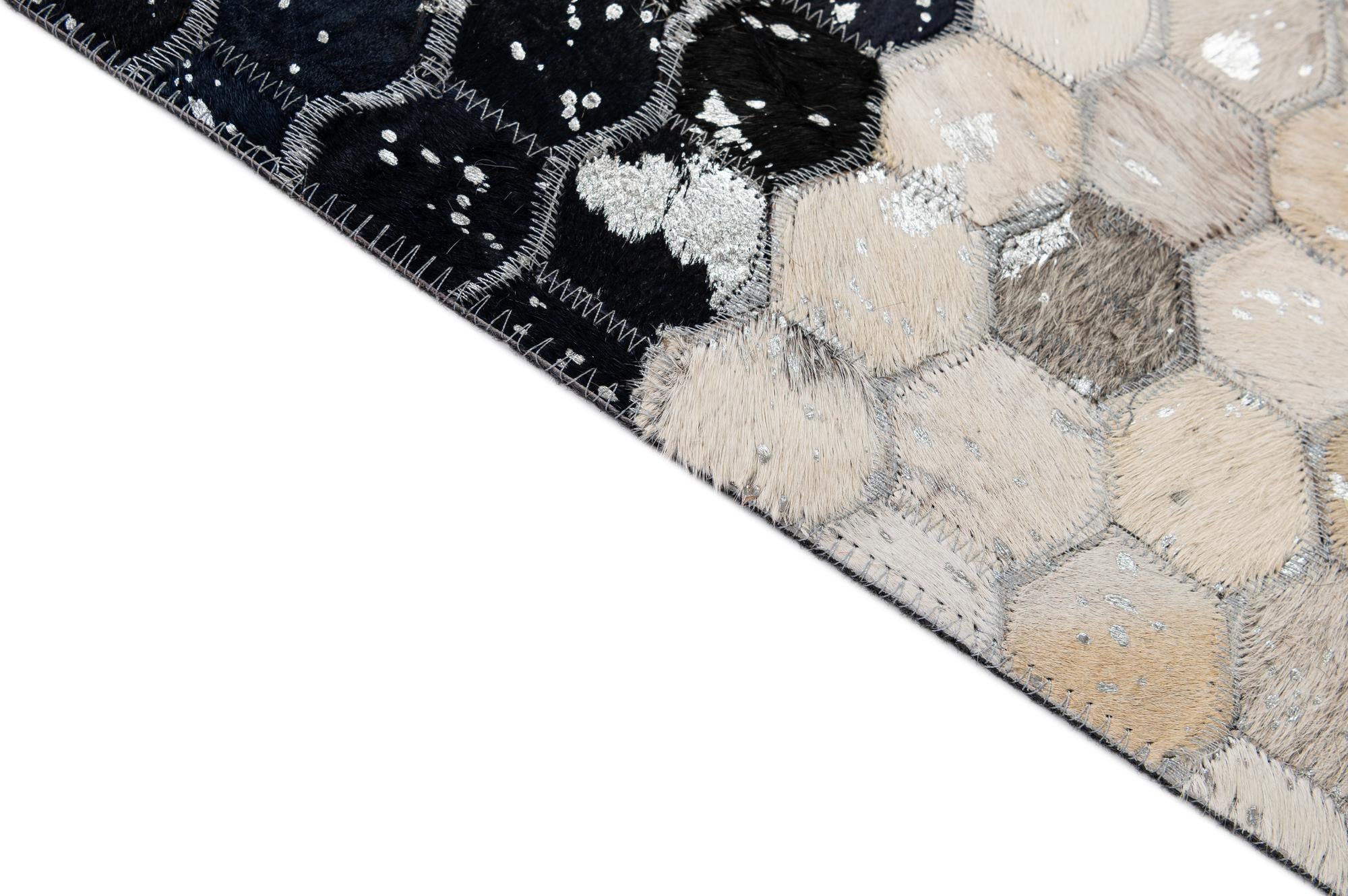 5' 1 x 7' 11 Cowhide - Patchwork Rug