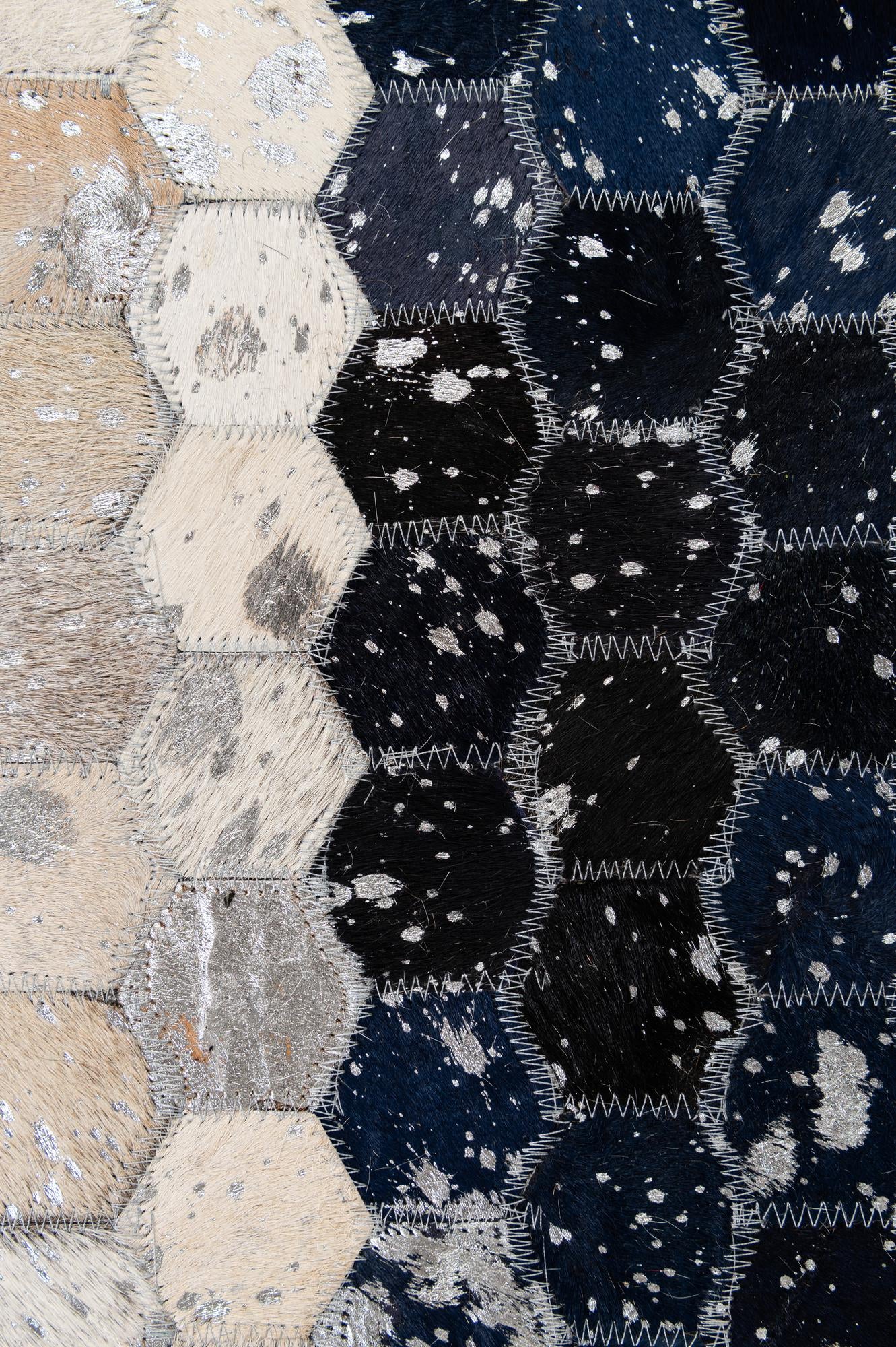 5' 1 x 7' 11 Cowhide - Patchwork Rug