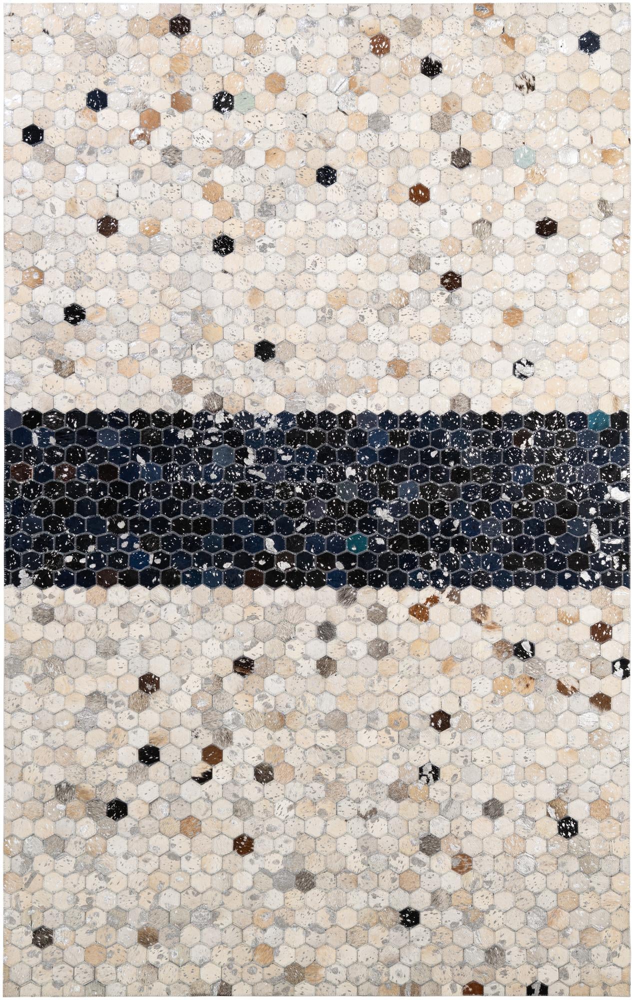 5' 1 x 7' 11 Cowhide - Patchwork Rug