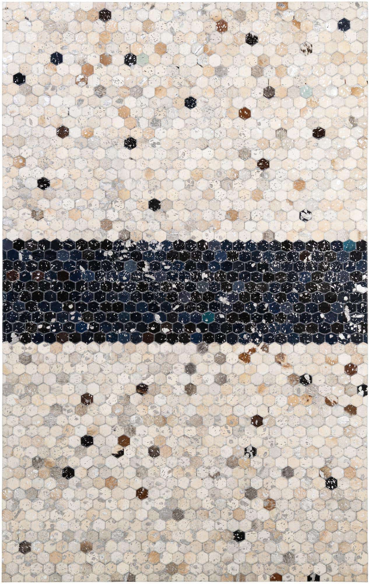 5' 1 x 7' 11 Cowhide - Patchwork Rug