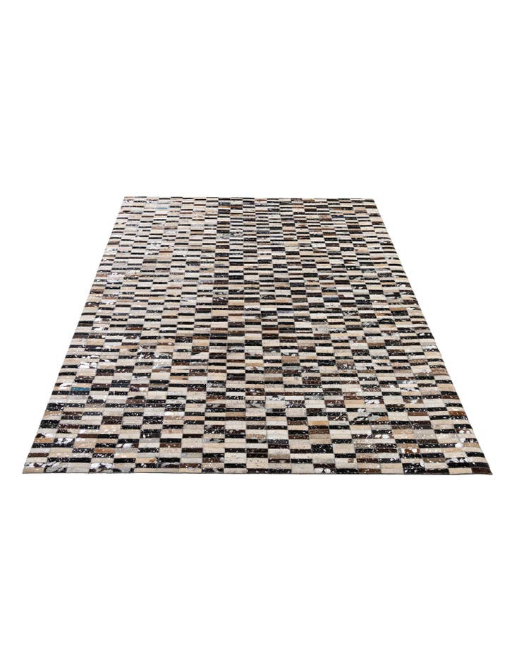 Detail image of 5' 3 x 8' 1 Cowhide - Patchwork Rug