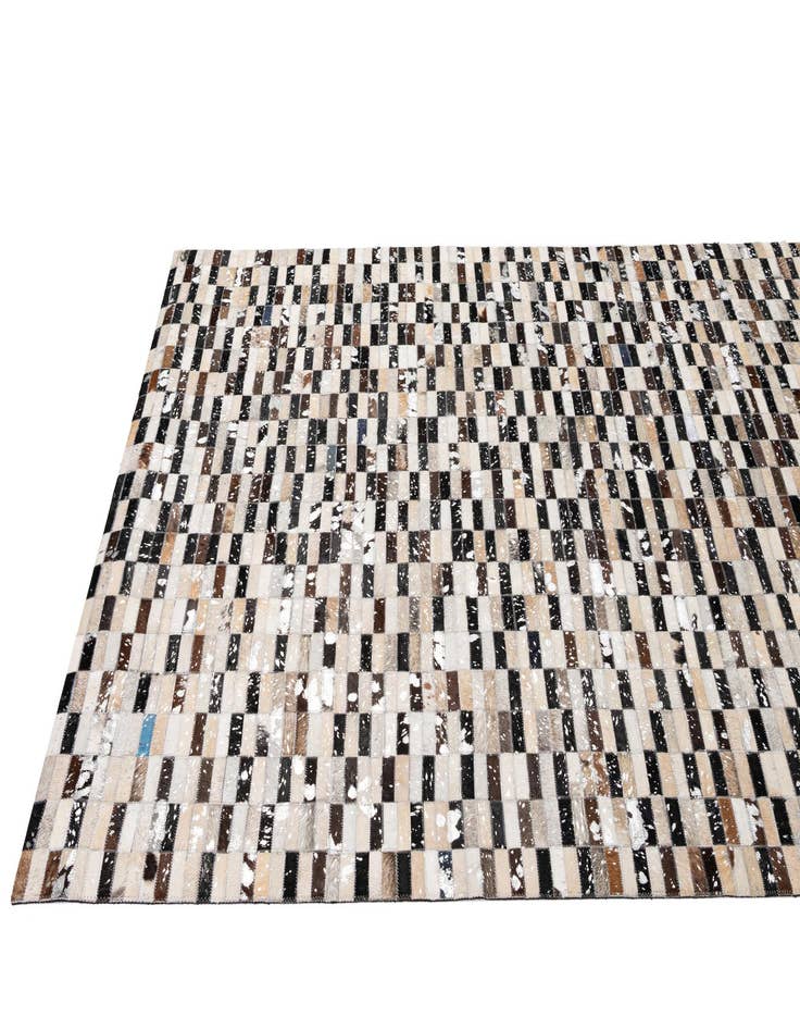 Detail image of 5' 3 x 8' 1 Cowhide - Patchwork Rug