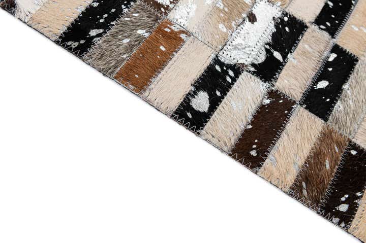 5' 3 x 8' 1 Cowhide - Patchwork Rug