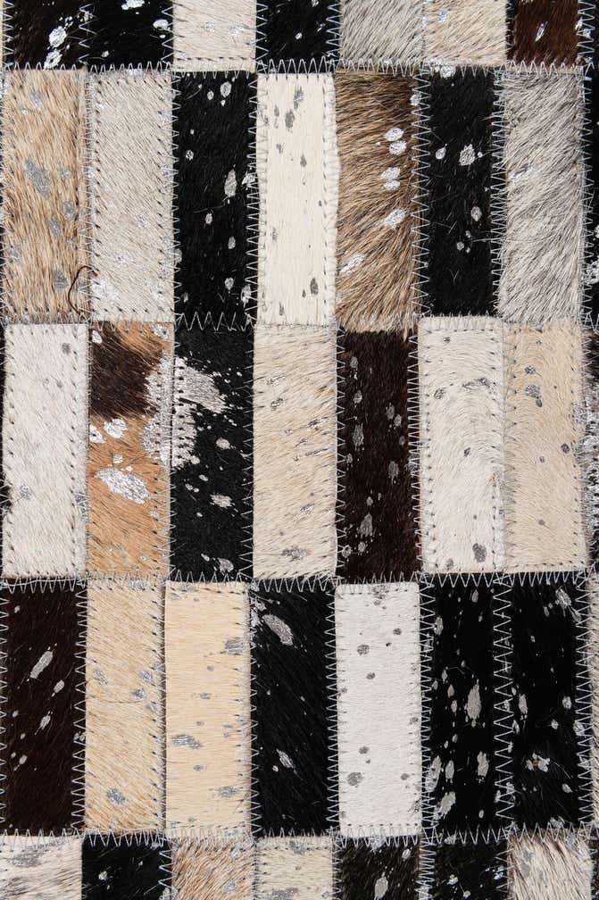 5' 3 x 8' 1 Cowhide - Patchwork Rug