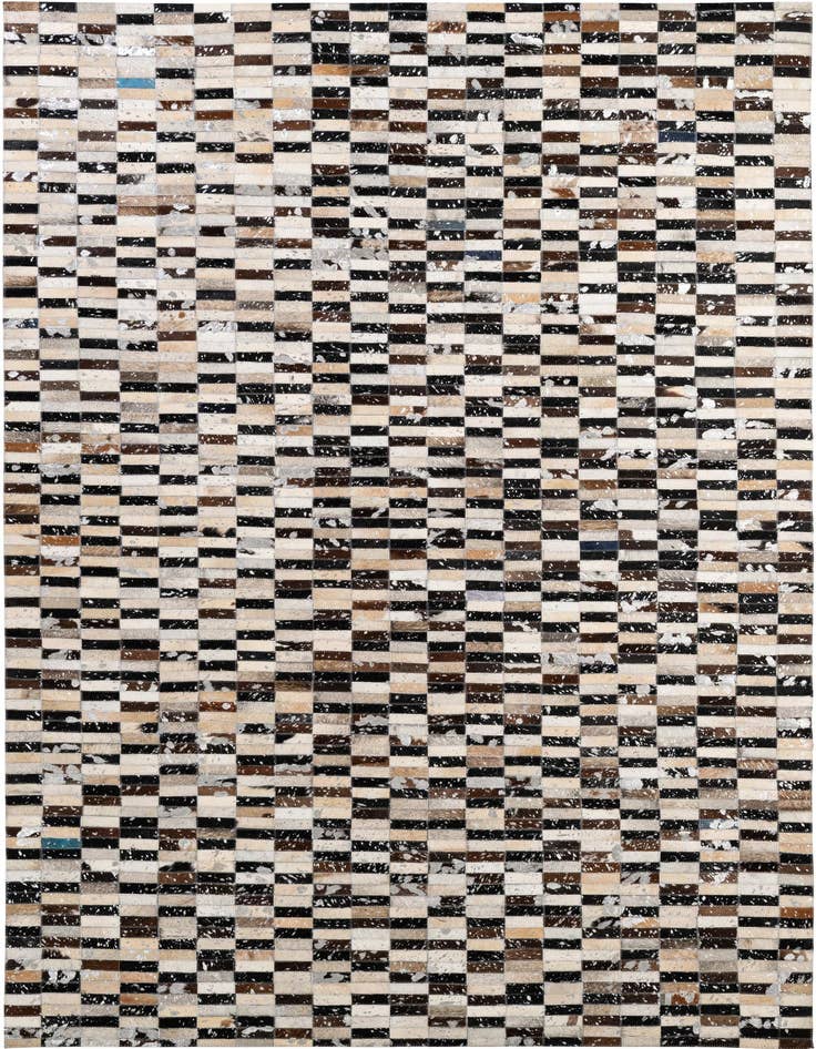 Detail image of 5' 3 x 8' 1 Cowhide - Patchwork Rug
